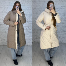 24115-4 * МОККО двостороння жіноча куртка (синтипон, з капюшоном, на затяжках, 5 од., розміри на бирках, M. L. XL. 2XL. 3XL, відповідають нормі: XS. S. M. L. XL) видача наступного дня