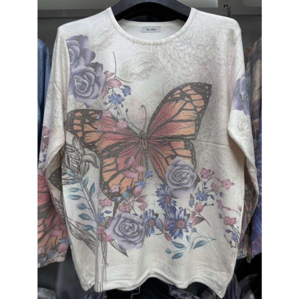 0111-2 # мікс кольорів жіночий светр (з камінням, кашемір, 10 од., розміри батал: 52-56 універсальний) видача наступного дня