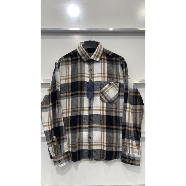 2531-99# выбор цвета мужская рубашка (10 ед, размеры полубатал: XL-5XL) выдача на следующий день