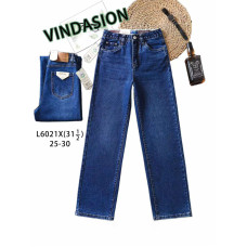 6021-2 # сині жіночі джинси (VINDASION, 6 од. розміри норма: 25-30) видача наступного дня