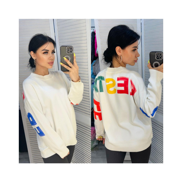 0789* мікс кольорів жіночий светр (6 од., розміри норма-напівбатал: M-XL універсальний) видача наступного дня