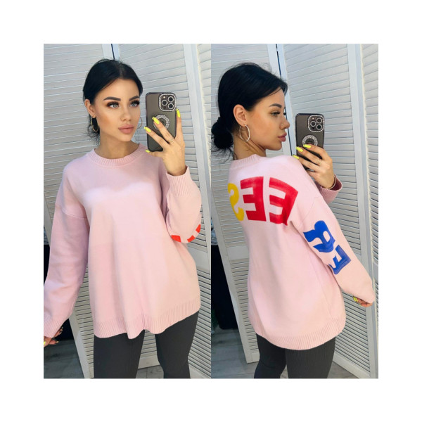 0789* мікс кольорів жіночий светр (6 од., розміри норма-напівбатал: M-XL універсальний) видача наступного дня