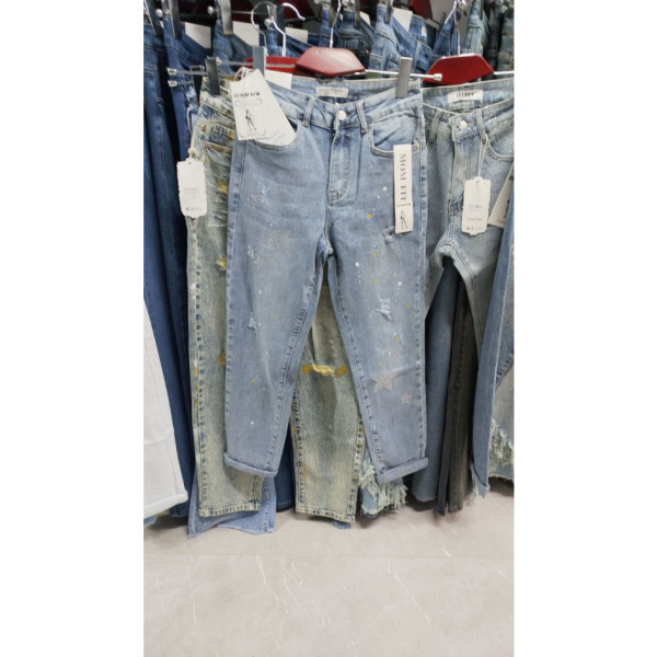 0579# голубые женские стрейчевые джинсы New Jeans (6 ед, размеры норма: 25-30) выдача на следующий день