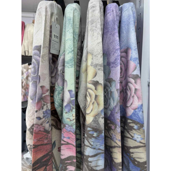 0111-2 # мікс кольорів жіночий светр (з камінням, кашемір, 10 од., розміри батал: 52-56 універсальний) видача наступного дня