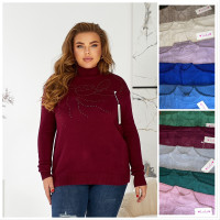 0420 * мікс кольорів жіночий светр (кашемір, 5 од., розміри батал: 54 універсальний) видача наступного дня