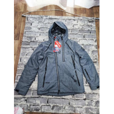 0191-6* сіра чоловіча лижна куртка (термо підкладка, 5 од. розміри норма: M. L. XL. 2XL. 3XL) видача наступного дня