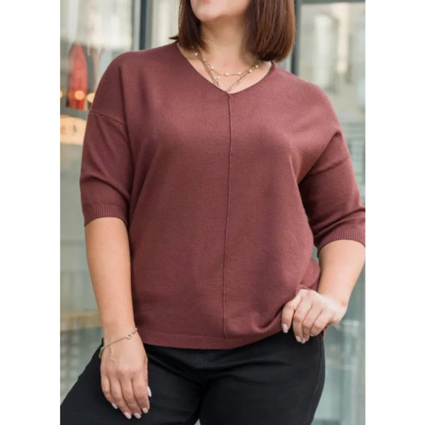 24054# мікс кольорів жіночий светр американка (6 од., розміри батал: 50-58) видача наступного дня