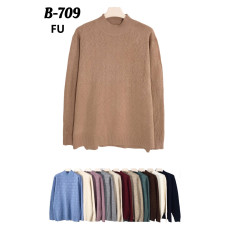 0709 мікс кольорів жіночий светр (Kiss me, 5 од., розміри напівбатал: XL-3XL)