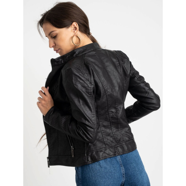 2015-7 / черные женская кртка (Экокожа, 7 ед. размеры норма:S. S. S. S. S. S. S) Куртка