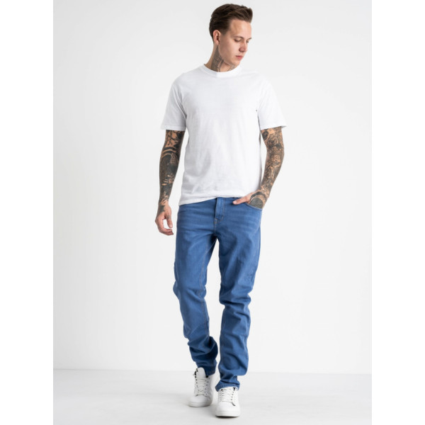 1932-13 / голубые мужские джинсы (Nescoly, стрейчевые, 3ед. размеры норма: 30-34) Джинсы