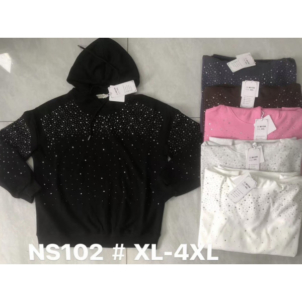 0102# выбор цвета женский свитер (хлопок, 4 ед, размеры полубатал: 44,46,48,50) выдача на следующий день Свитер