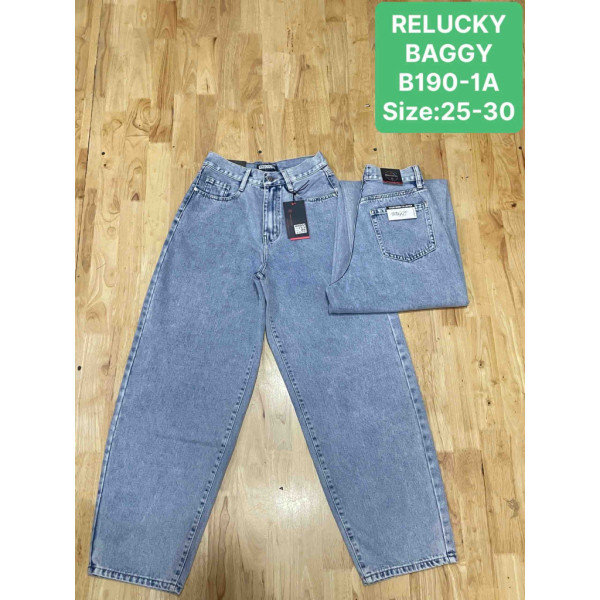 0190# блакитні жіночі джинси relucky (стрейч-коттон, 6 од., розміри норма: 25-30) видача наступного дня Relucky