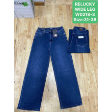 0218 # синие женские джинсы (Relucky, стрейч, 6 ед, размеры батал: 31-38) выдача на следующий день Relucky