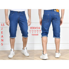0890# синие мужские джинсовые шорты (8 ед, размеры норма: 32-38) выдача на следующий день Шорты