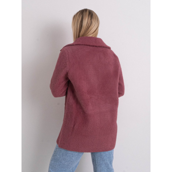 0565-33 фрезовый женский кардиган (шерсть альпаки, на змейке, 1 ед. универсальный полубатальный размер: 48-52) Кардиган