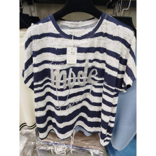 7217# микс цветов женская футболка (хлопок, 20 ед, размеры батал: 2XL/3XL универсальный) выдача на следующий день Kiss me