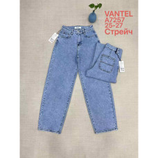 7257# блакитні жіночі джинси vanver (стрейч коттон, 6 од., розміри норма: 25-27) видача наступного дня Vanver