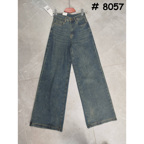 8057# синие женские джинсы (стрейч-коттон, 6 ед, размеры норма: 25-30) выдача на следующий день Джинсы