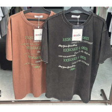 8886-2# микс цветов женская футболка (варенка, 4 ед, размеры норма: M-L универсальный) выдача на следующий день Футболка