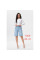 7009# голубые женские джинсовые шорты с камнями (New Jeans, 6 ед, размеры норма: 26-31) выдача на следующий день Шорты