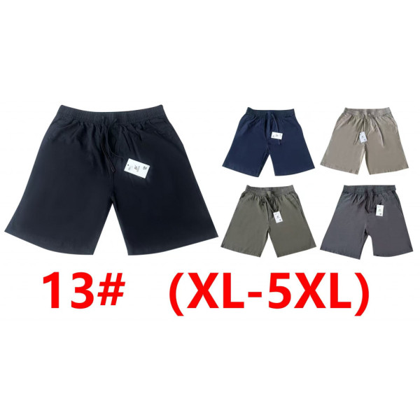 0013# выбор цвета мужские шорты (лен, 10 ед, размеры норма: XL-5XL) выдача на следующий день Шорты