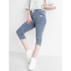 1911-1B / голубые женские джинсовые шорты (ЛАСТОЧКА, стрейчевые, 6 ед. размеры полубатал: XL. 2XL. 3XL. 4XL. 5XL. 6XL) Шорты