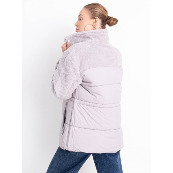 7060-66 серая женская зимняя куртка (синтепон, 5 ед. размеры норма: S. M. L. XL. 2XL) Saint Wish