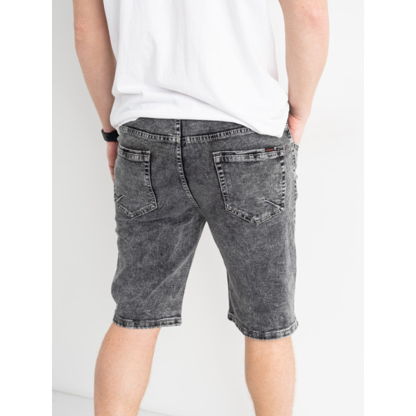 0801-2 / серые мужские джинсовые шорты (New Jeans, стрейчевые, 2 ед. размеры норма: 40, 42) Шорты