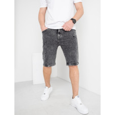 0801-2 / серые мужские джинсовые шорты (New Jeans, стрейчевые, 2 ед. размеры норма: 40, 42) Шорты