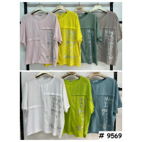 9569# выбор цвета женская футболка (лён, 4 ед, размеры батал: 3XL-6XL) выдача на следующий день Футболка