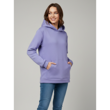 4452-24 лавандовий спортивний худі жіночий (тринитка на флісі, з капюшоном, 5од, розміри норма: 44, 46, 48, 50, 52)