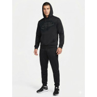 4646-1 черный мужской спортивный костюм (штаны турецкая лакоста, манжет, карман на змейке, кофта турецкий пенье, с капюшоном, 5 ед. размеры норма: 46, 48, 50, 52, 54) Спортивный костюм