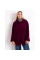 0562-51 бордовый женский кардиган (шерсть альпаки, на пуговицах, 1 ед. универсальный полубатальный размер: 46-52) Кардиган