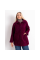 0562-51 бордовый женский кардиган (шерсть альпаки, на пуговицах, 1 ед. универсальный полубатальный размер: 46-52) Кардиган