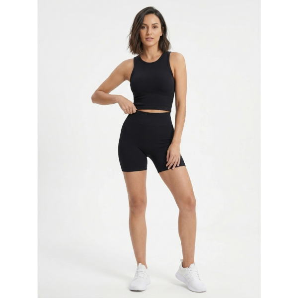 0414 микс цветов женские велосипедки (рубчик, с ефектом PUSH-UP. 6 ед. размеры на бирке L/4XL соответствуют нерме S/XL) Велосипедки