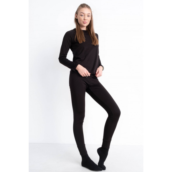 0310-1 чорна жіноча термобілизна (5'TH AVENUE, байка, 4 од. розміри норма: 42. 44. 46. 48)