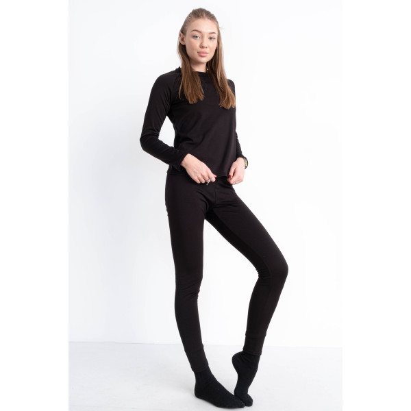 0310-1 чорна жіноча термобілизна (5'TH AVENUE, байка, 4 од. розміри норма: 42. 44. 46. 48)
