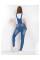0904 синій жіночий джинсовий комбінезон (стрейчевий, 5 од. розміри норма: S. S. M. L. XL)