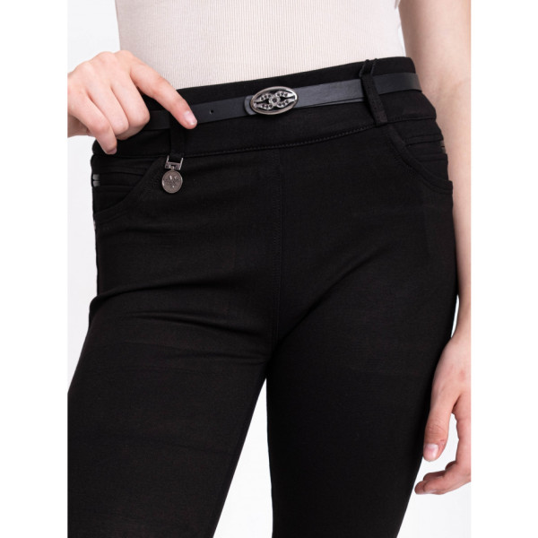 0080-1 чорні жіночі штани (CEMEILLA, 6 од. розміри на бірці: підліток: 21-26)