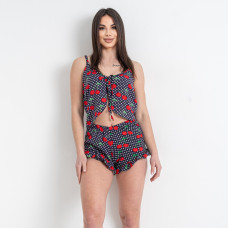 16158-2 синій жіночий костюм двійка (трикотаж, 4 од. розміри норма: S. S. M. M)