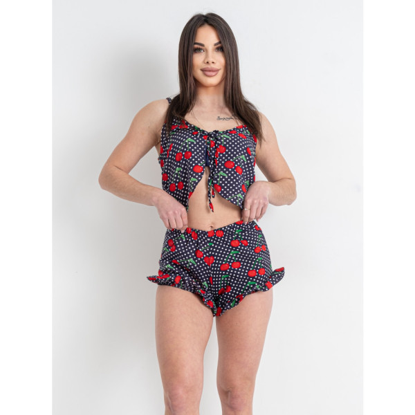 16158-2 синій жіночий костюм двійка (трикотаж, 4 од. розміри норма: S. S. M. M)