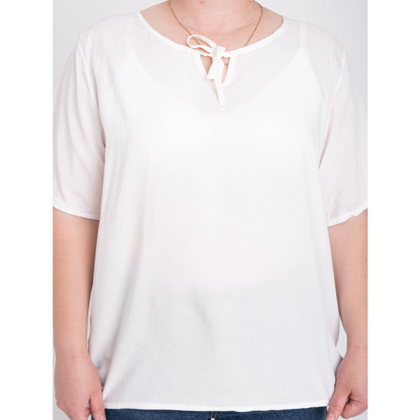 0207-10 * біла жіноча футболка (коттон 65%, поліестер 35%, 8 од. розміри батал: XL-4XL, повторюються) видача наступного дня