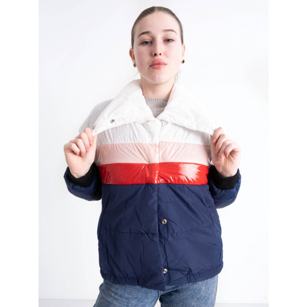 90070-10 мультиколор жіноча куртка (синтепон, 3 од. розміри норма: M. L. XL)