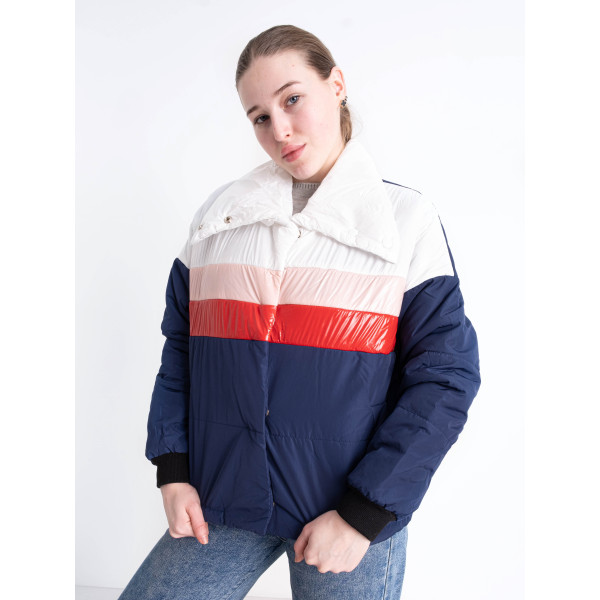 90070-10 мультиколор жіноча куртка (синтепон, 3 од. розміри норма: M. L. XL)