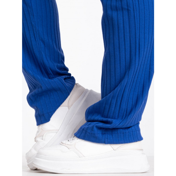 16780-2 синій жіночий костюм (SARA, трикотаж, 2 од. розміри напівбатал: 46/48, 50/52)