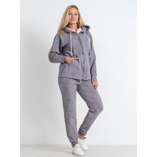 0548-6 сірий жіночий спортивний костюм (5'TH AVENUE, турецька двонитка, 4 од. розміри напівбатал: 50. 52. 54. 56)