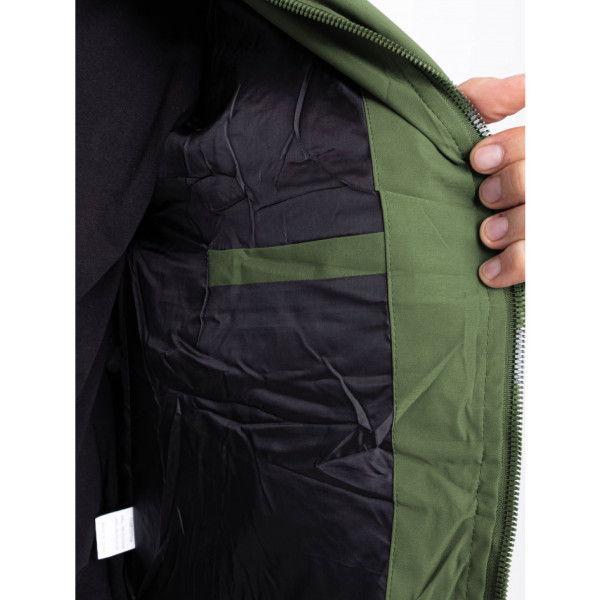 7100-35 хакі чоловіча тепла куртка (5од, розміри напівбатал: 52. 54. 56. 58. 60)