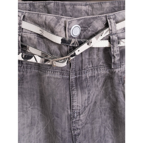 6014 сірі жіночі штани (стрейчові, 2 од. розміри норма: S. XL)