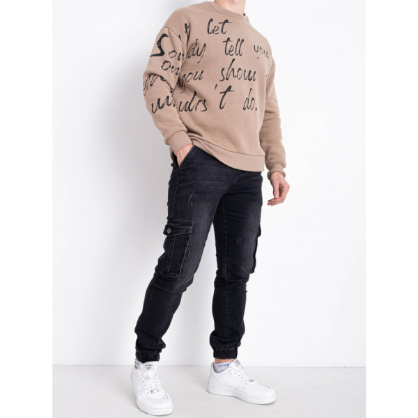 0438 темно-сірі чоловічі джинси (VINGVGS. стейч, на манжеті, 8од, розміри норма: 29, 30, 31, 32, 33, 34, 36, 38)