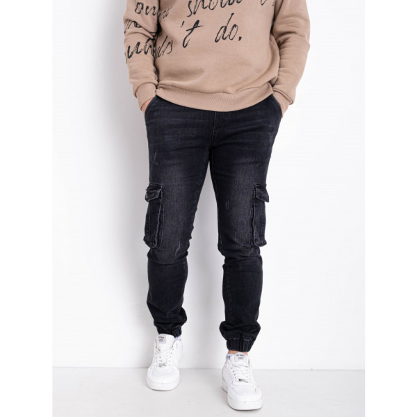 0438 темно-сірі чоловічі джинси (VINGVGS. стейч, на манжеті, 8од, розміри норма: 29, 30, 31, 32, 33, 34, 36, 38)